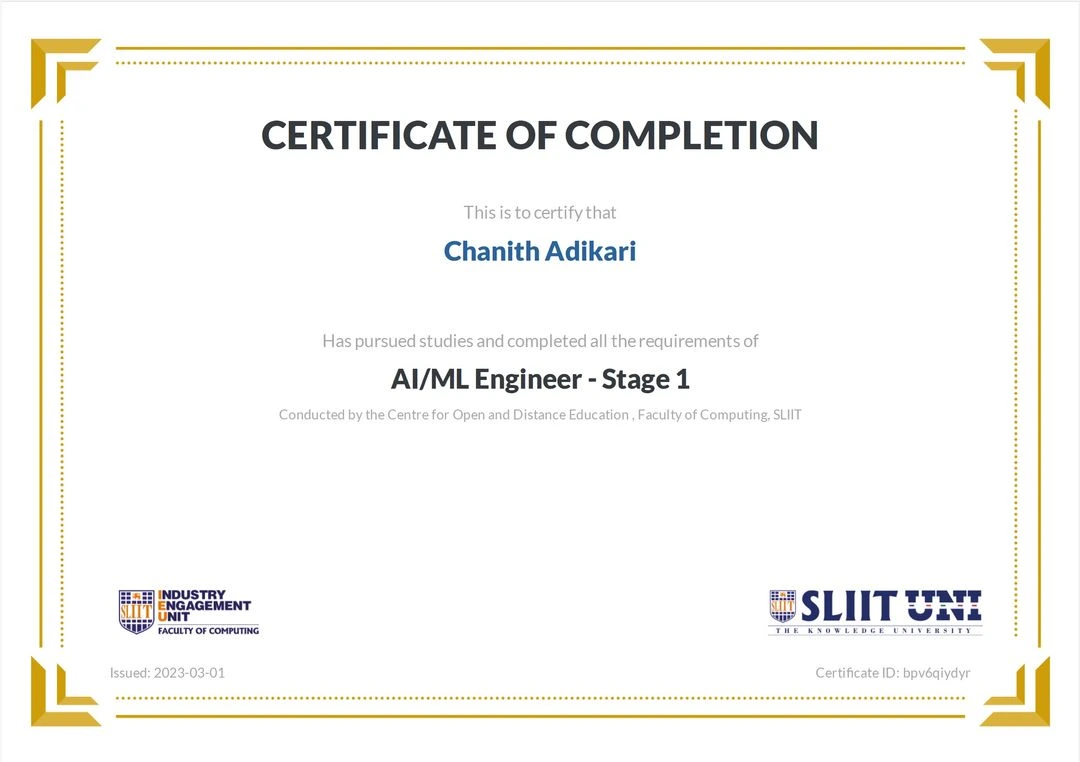 AI/ML Engineer - Stage 01